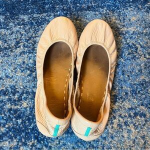 Tieks Biscotti Tan Patent Flats